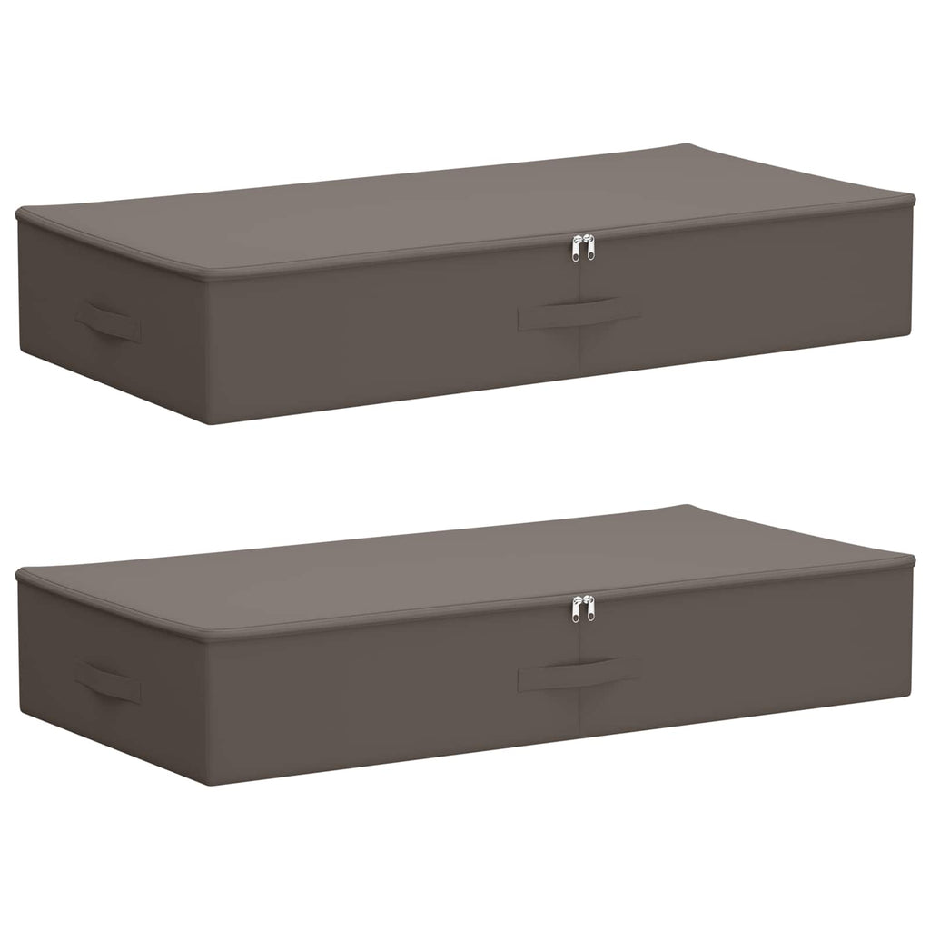 Aufbewahrungsbox 2 pcs Grau 100 x 50 x 18 cm Vliesstoff