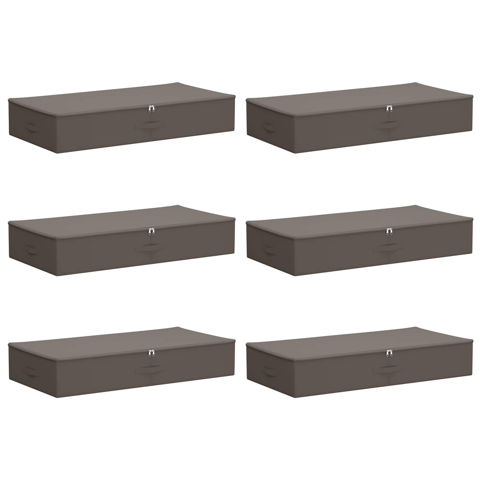 Aufbewahrungsbox 6 pcs Grau 100 x 50 x 18 cm Vliesstoff