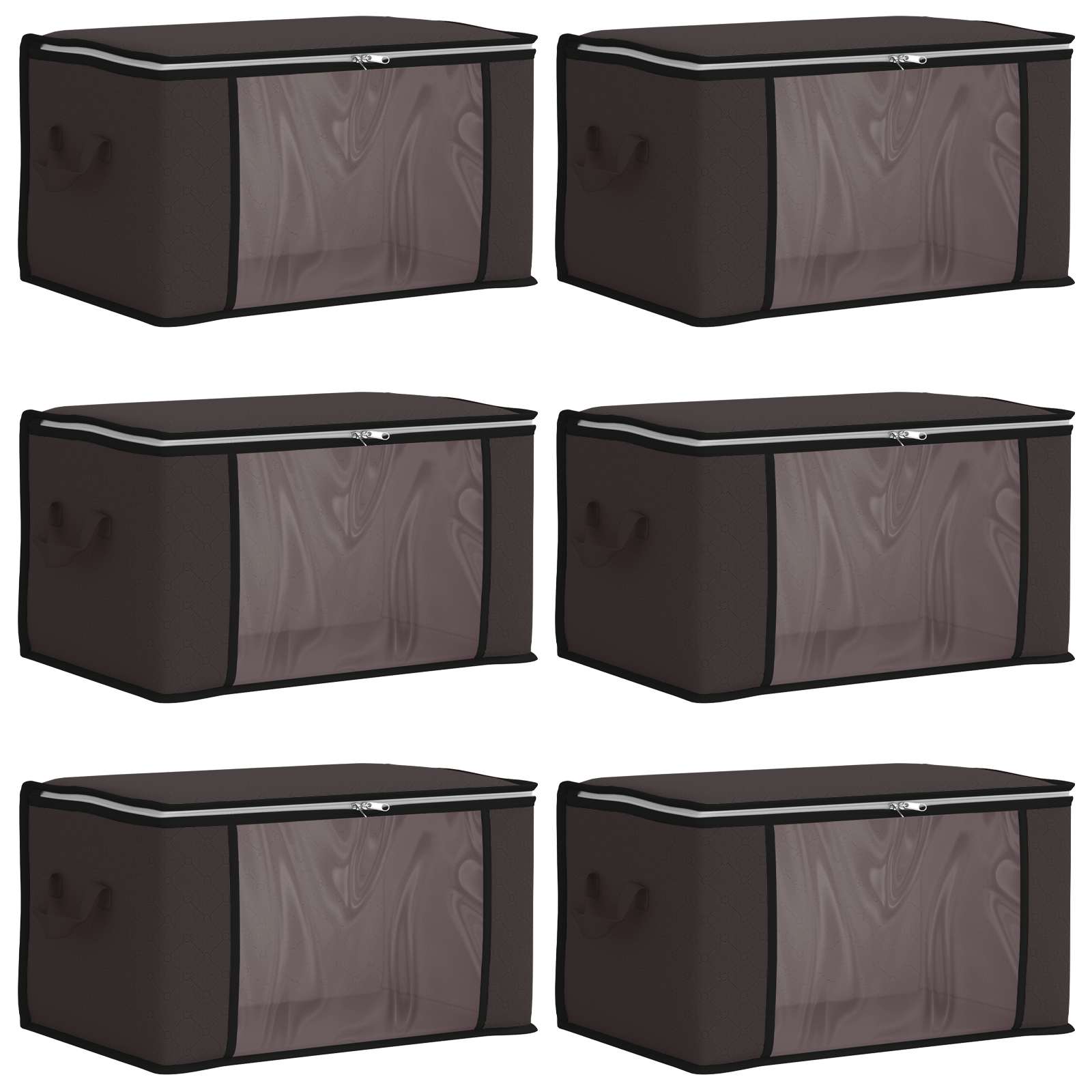 Aufbewahrungsbox mit transparentem Seitenfenster 6 pcs