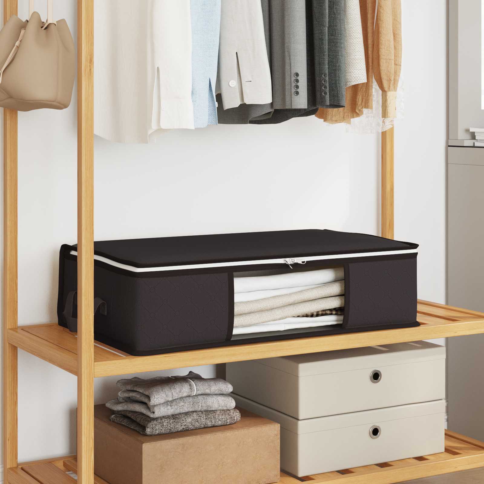 Aufbewahrungsbox mit transparentem Seitenfenster 2 pcs