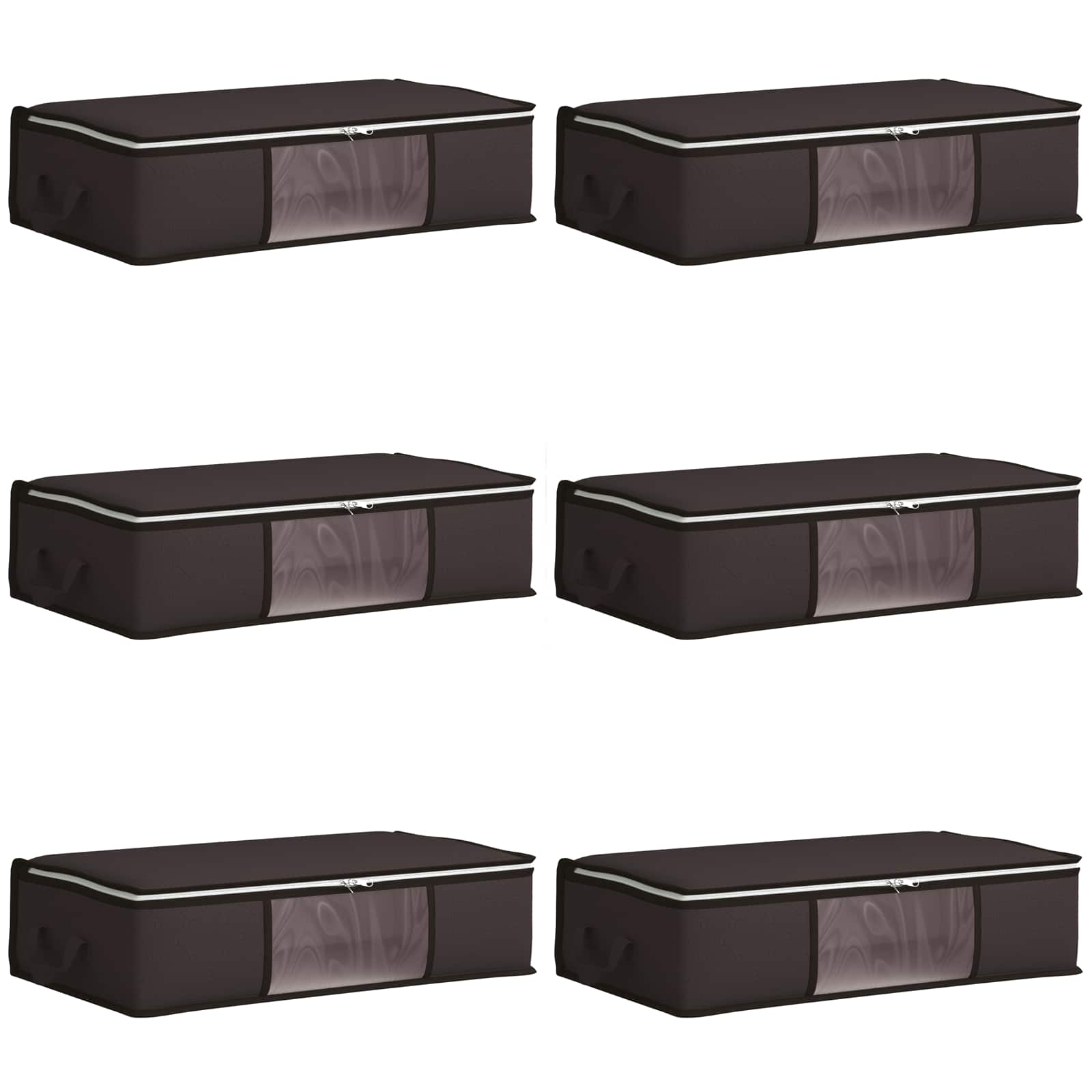 Aufbewahrungsbox mit transparentem Seitenfenster 6 pcs