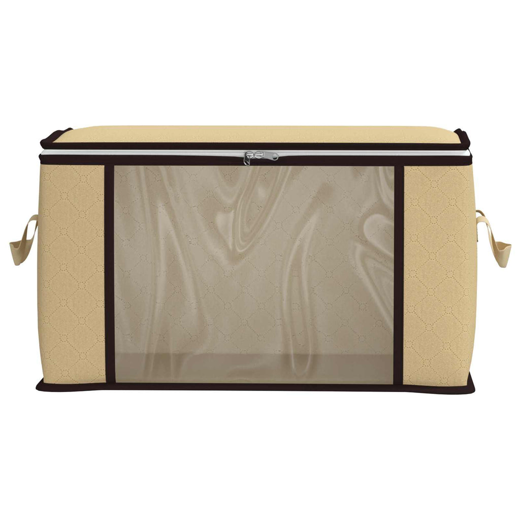 Aufbewahrungsbox mit transparentem Seitenfenster 6 pcs Creme