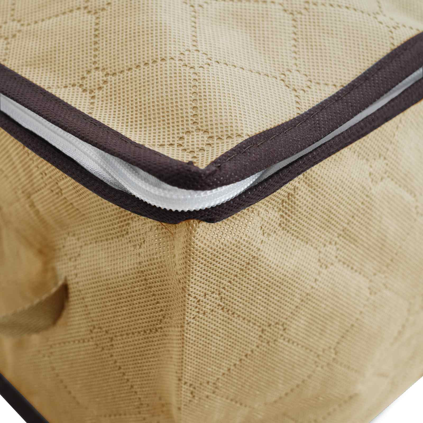 Aufbewahrungsbox mit transparentem Seitenfenster 6 pcs Creme
