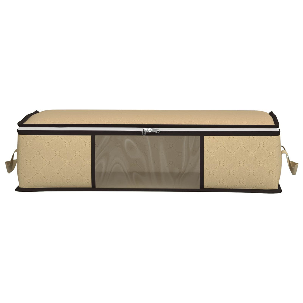 Aufbewahrungsbox mit transparentem Seitenfenster 6 pcs Creme