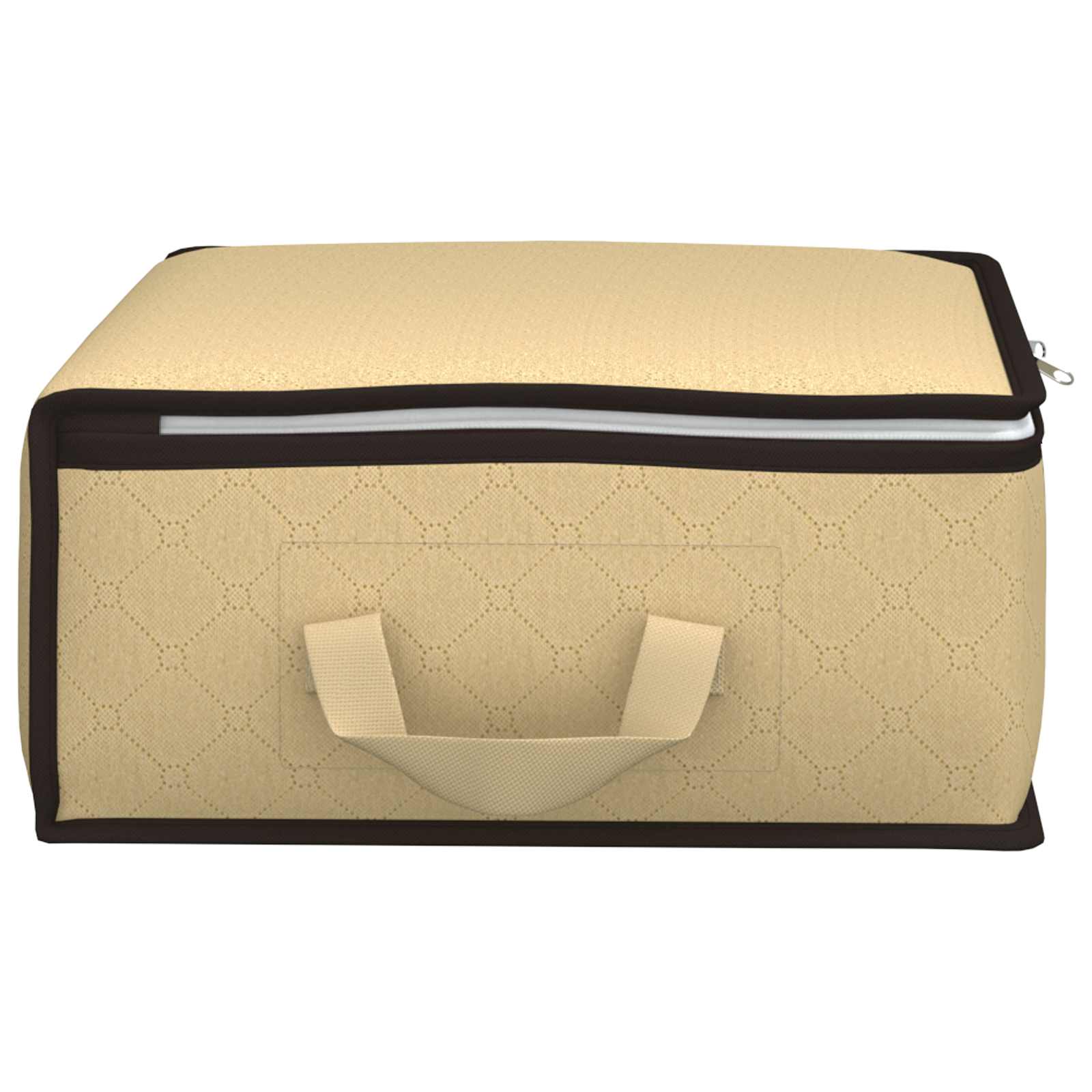 Aufbewahrungsbox mit transparentem Seitenfenster 6 pcs Creme