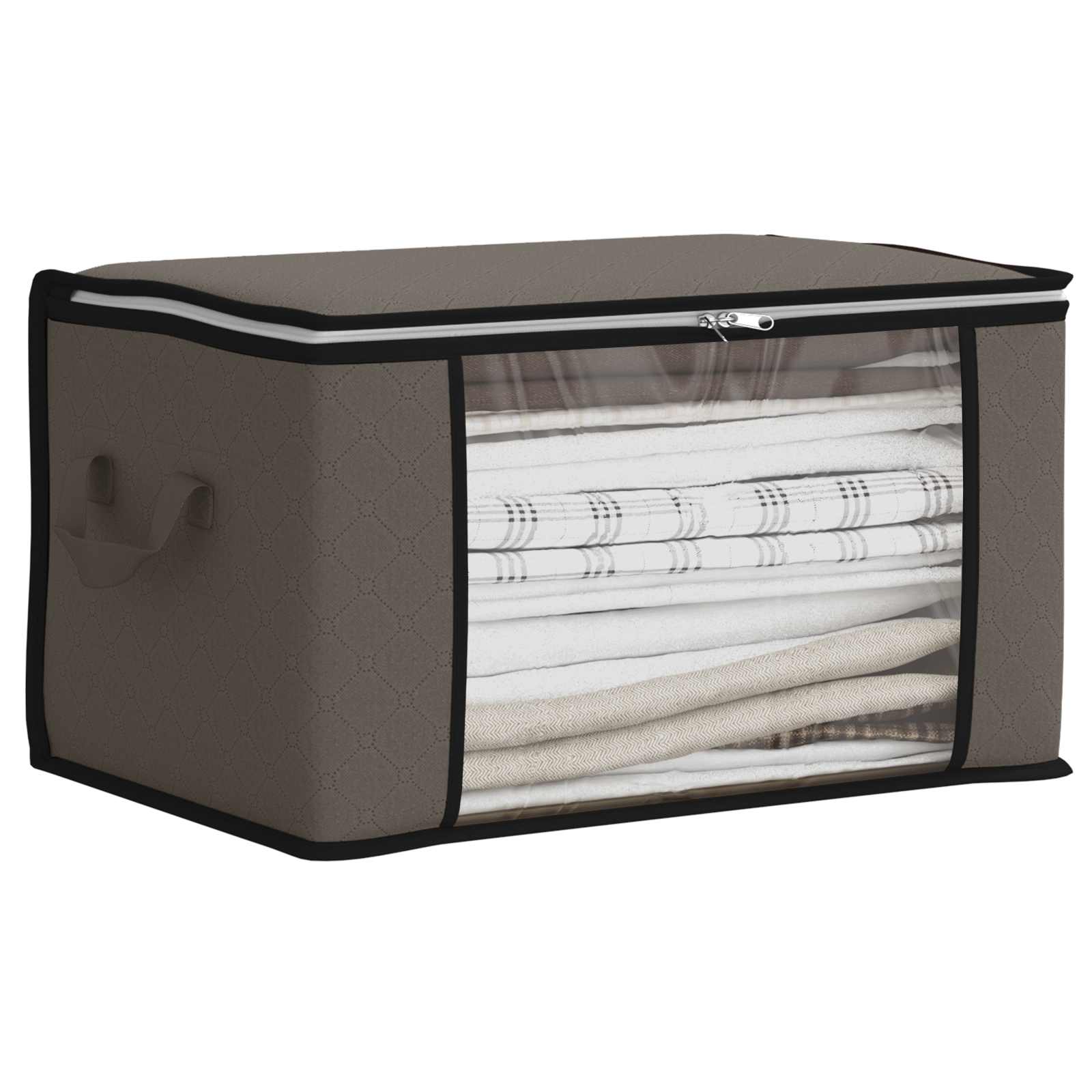 Aufbewahrungsbox mit transparentem Seitenfenster 6 pcs Grau