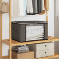 Aufbewahrungsbox mit transparentem Seitenfenster 6 pcs Grau