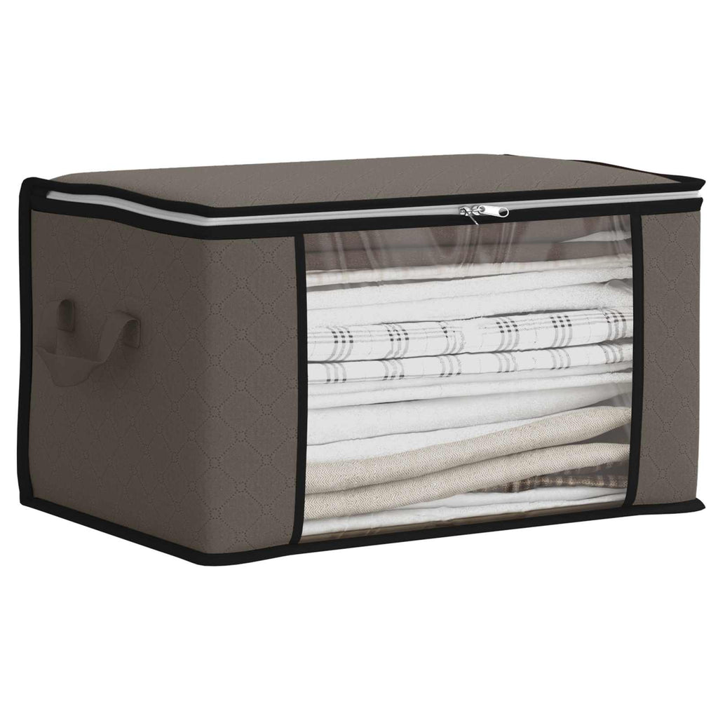 Aufbewahrungsbox mit transparentem Seitenfenster 6 pcs Grau