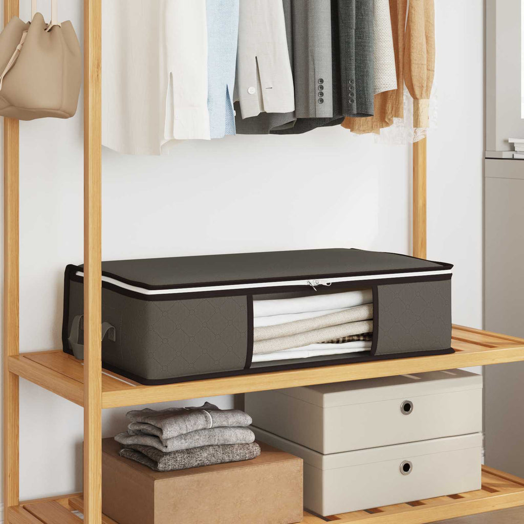 Aufbewahrungsbox mit transparentem Seitenfenster 2 pcs Grau