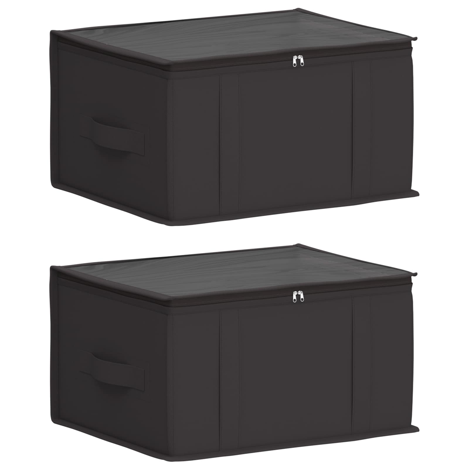 Aufbewahrungsbox mit transparentem Oberfenster 2 pcs Anthrazit
