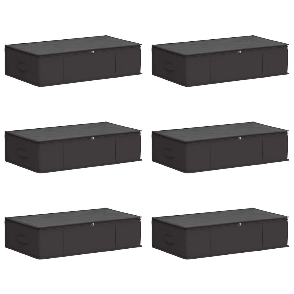 Aufbewahrungsbox mit transparentem Oberfenster 6 pcs Anthrazit