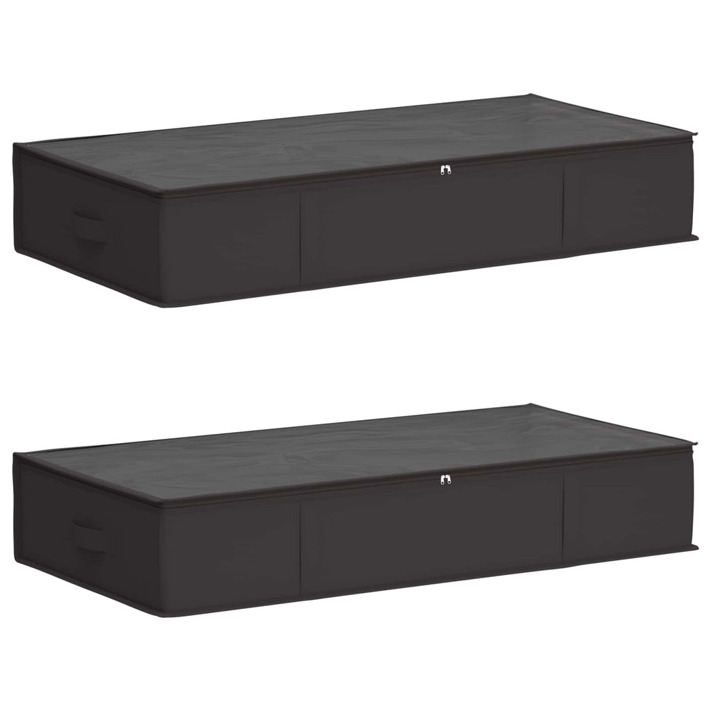 Aufbewahrungsbox mit transparentem Oberfenster 2 pcs Anthrazit