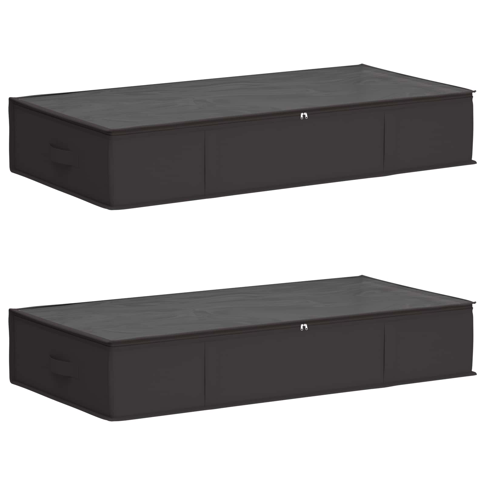 Aufbewahrungsbox mit transparentem Oberfenster 2 pcs Anthrazit