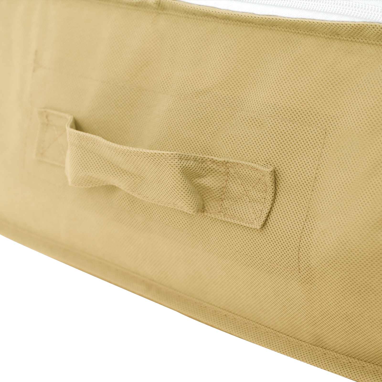 Aufbewahrungsbox mit transparentem Oberfenster 6 pcs Creme