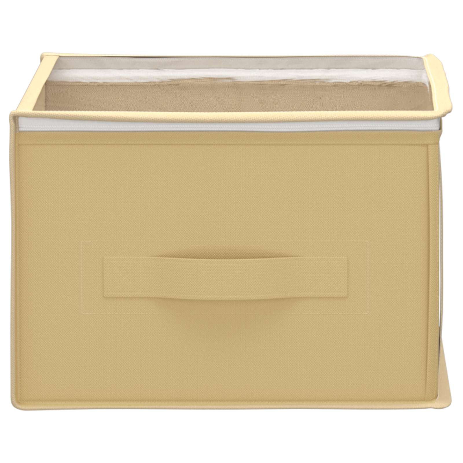 Aufbewahrungsbox mit transparentem Oberfenster 6 pcs Creme