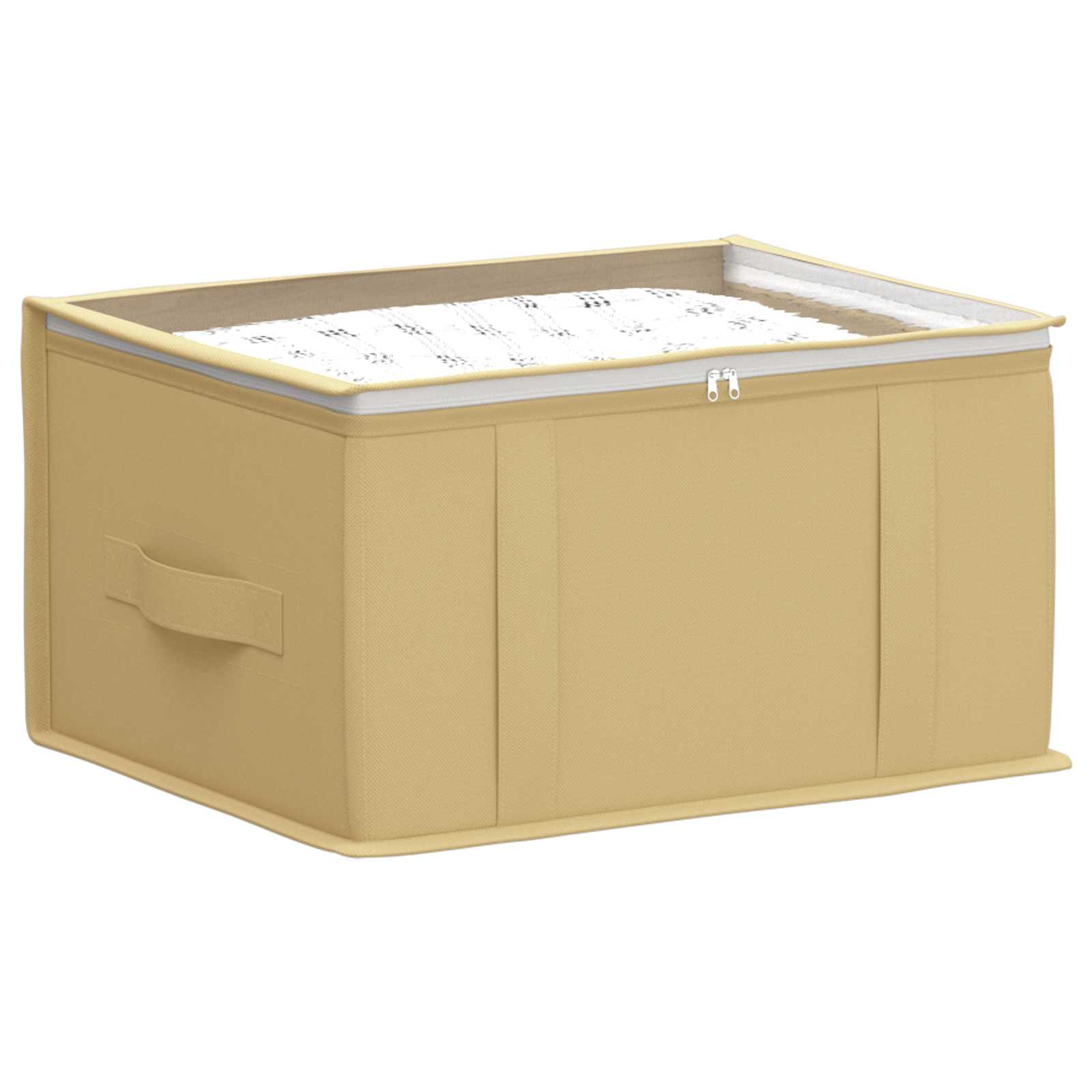 Aufbewahrungsbox mit transparentem Oberfenster 6 pcs Creme