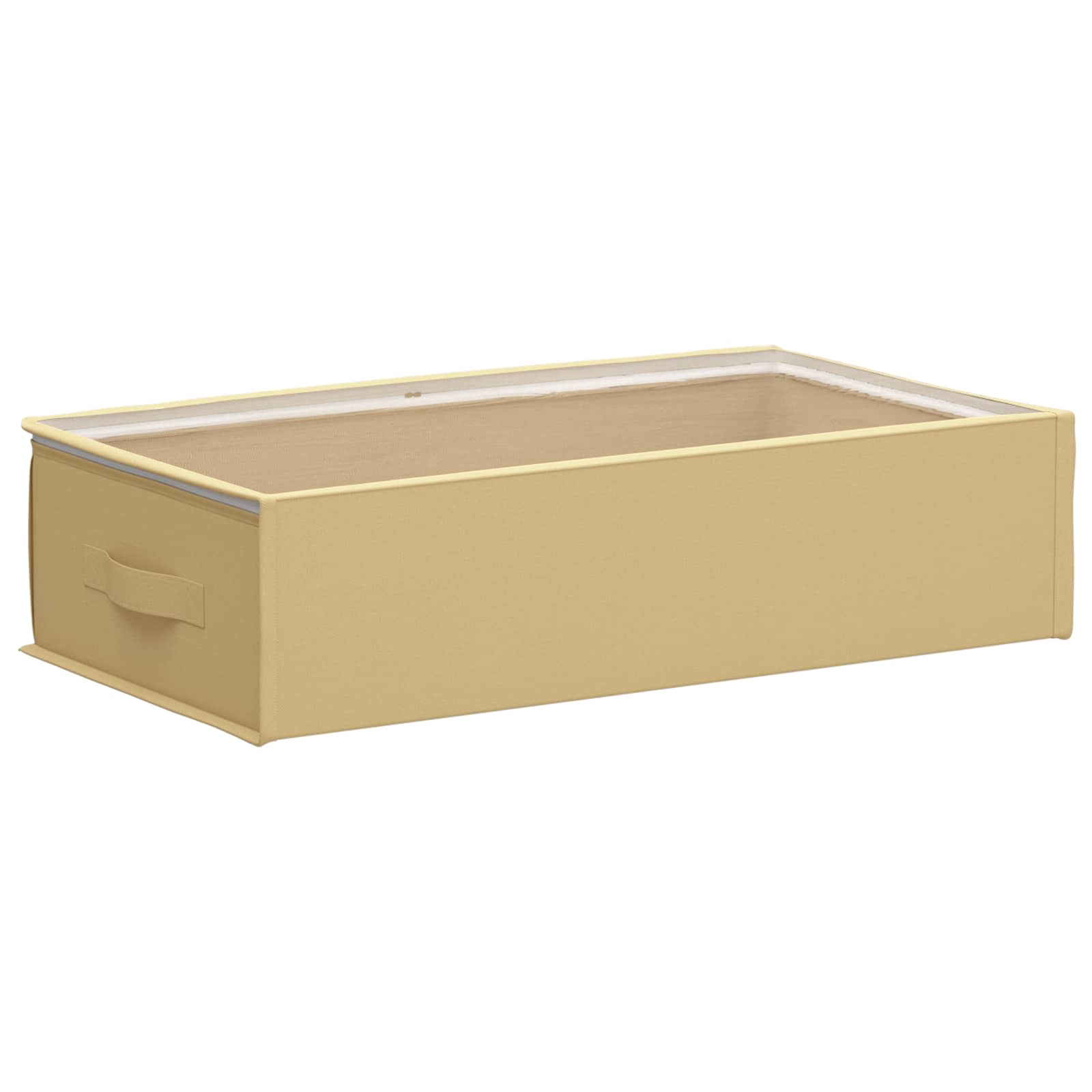 Aufbewahrungsbox mit transparentem Oberfenster 6 pcs Creme