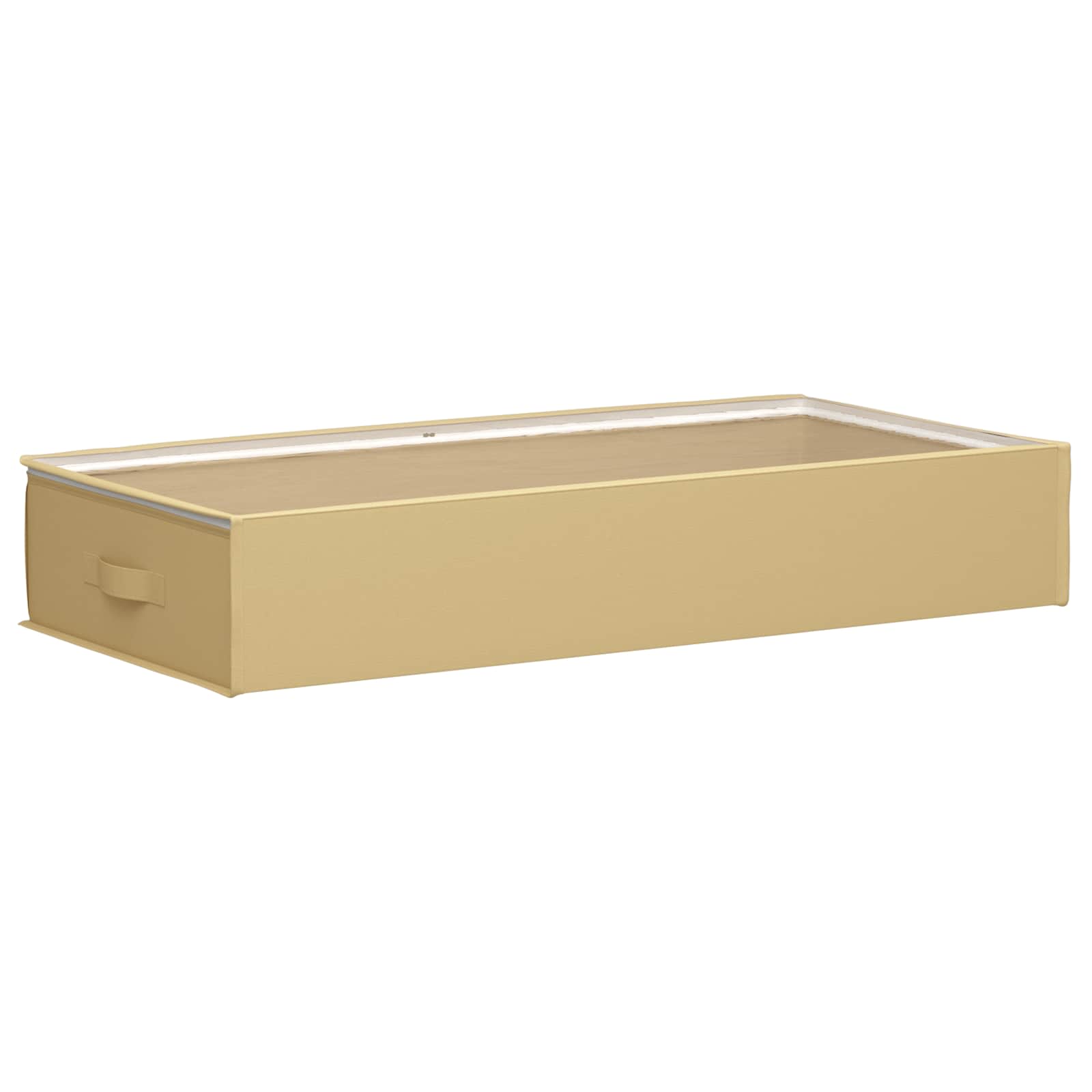 Aufbewahrungsbox mit transparentem Oberfenster 2 pcs Creme