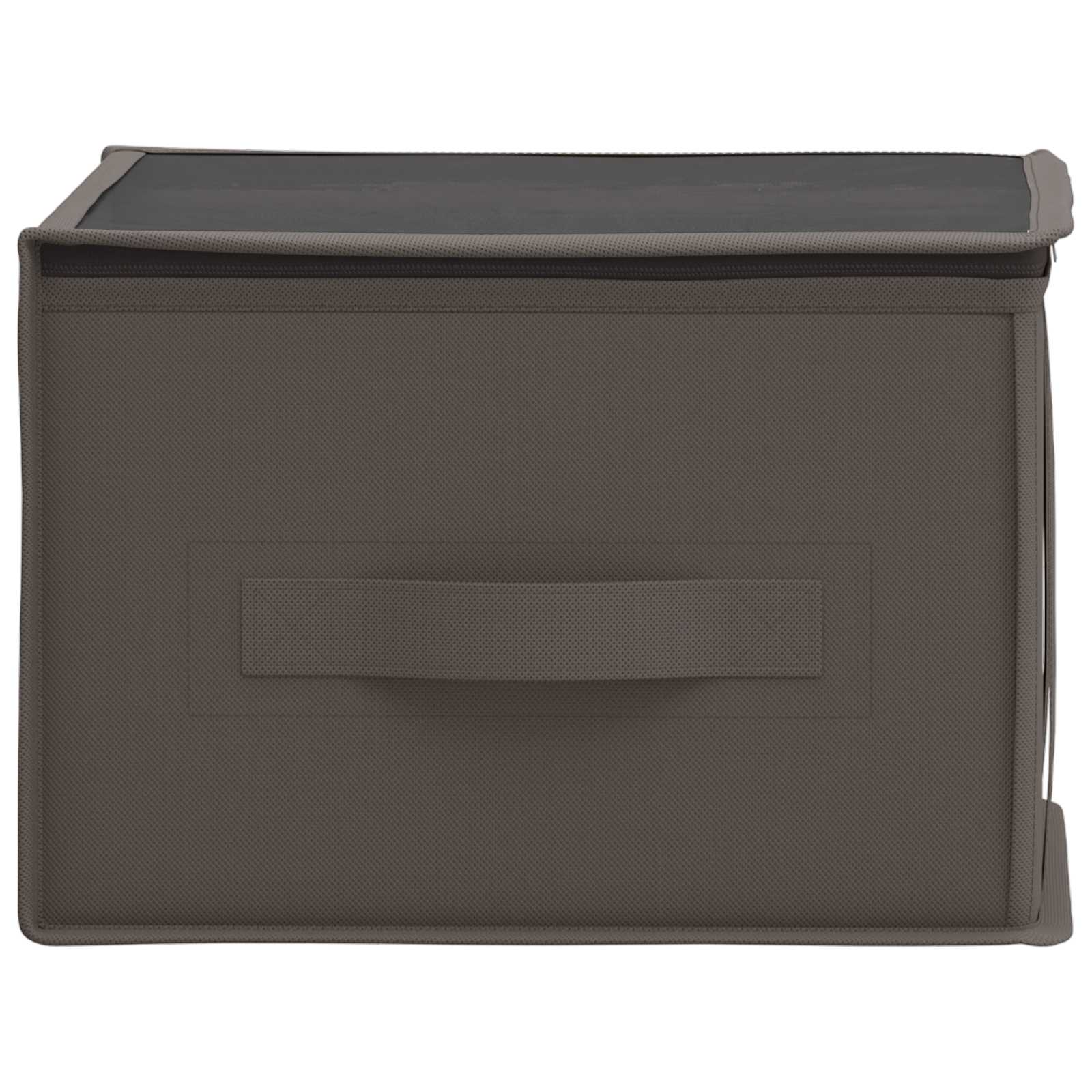 Aufbewahrungsbox mit transparentem Oberfenster 2 pcs Grau
