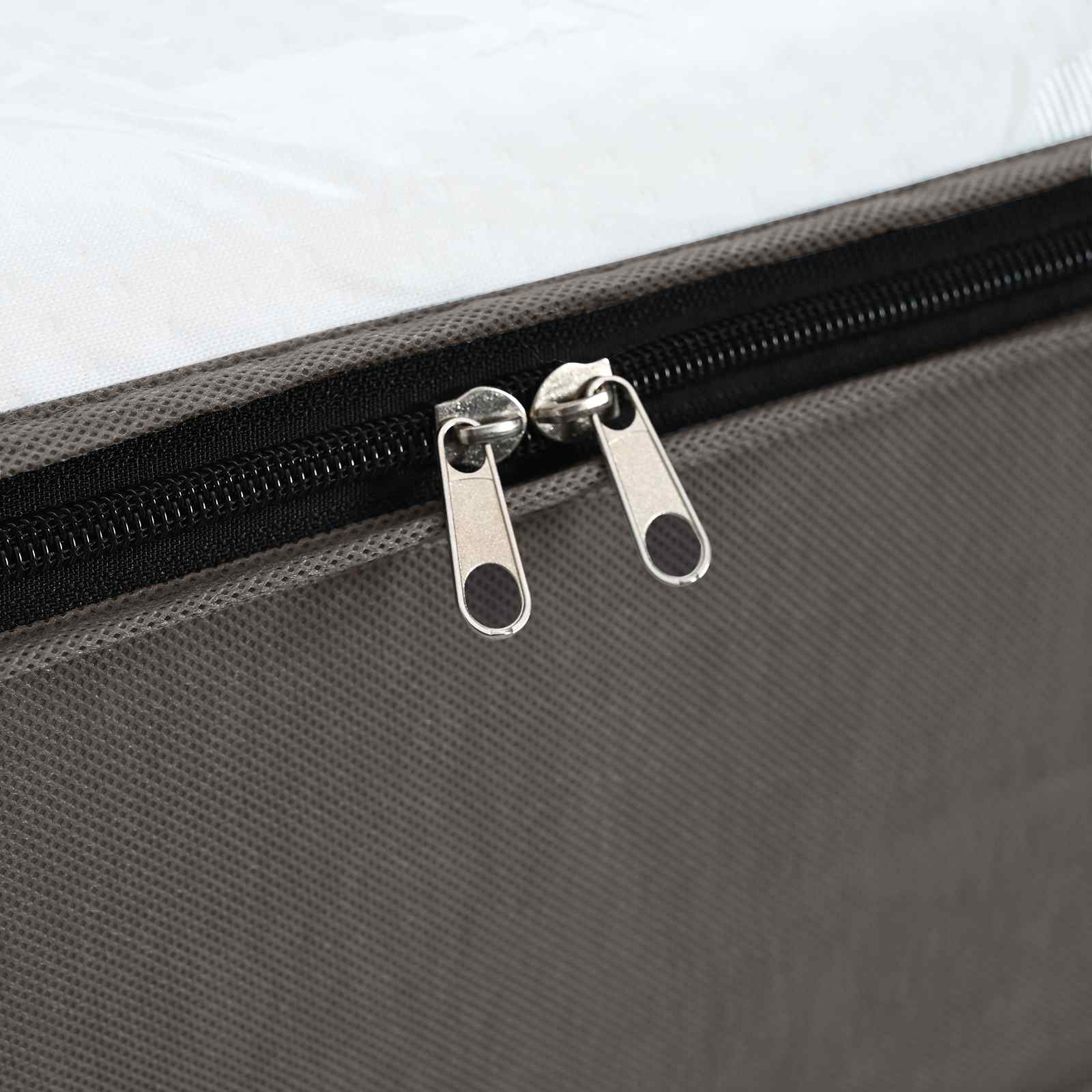 Aufbewahrungsbox mit transparentem Oberfenster 6 pcs Grau