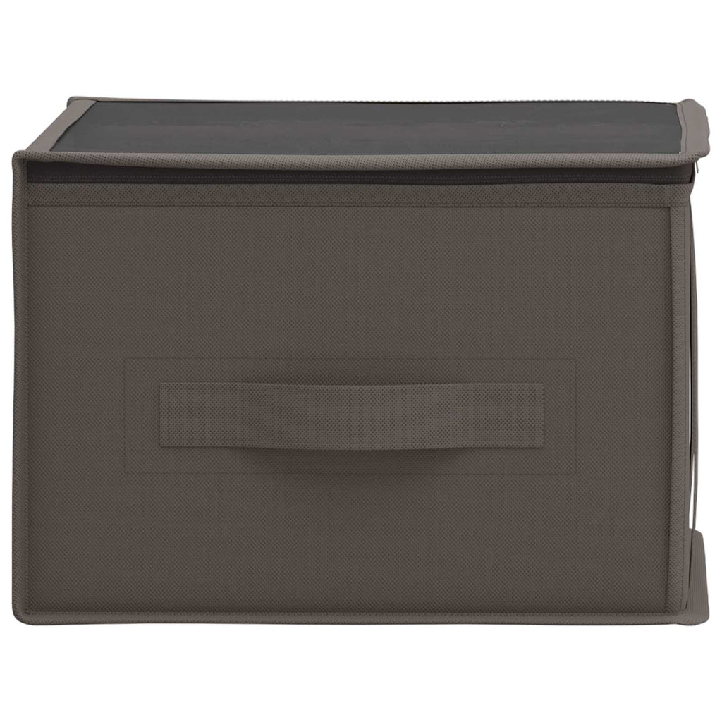 Aufbewahrungsbox mit transparentem Oberfenster 6 pcs Grau