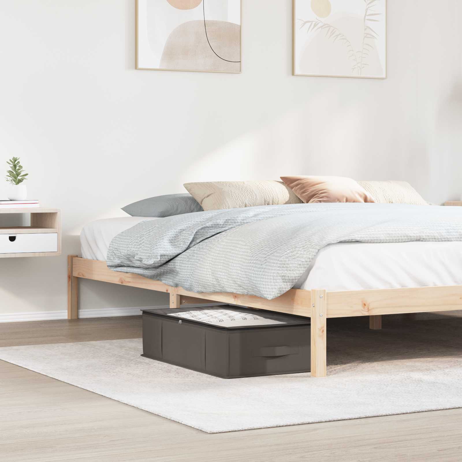 Aufbewahrungsbox mit transparentem Oberfenster 2 pcs Grau