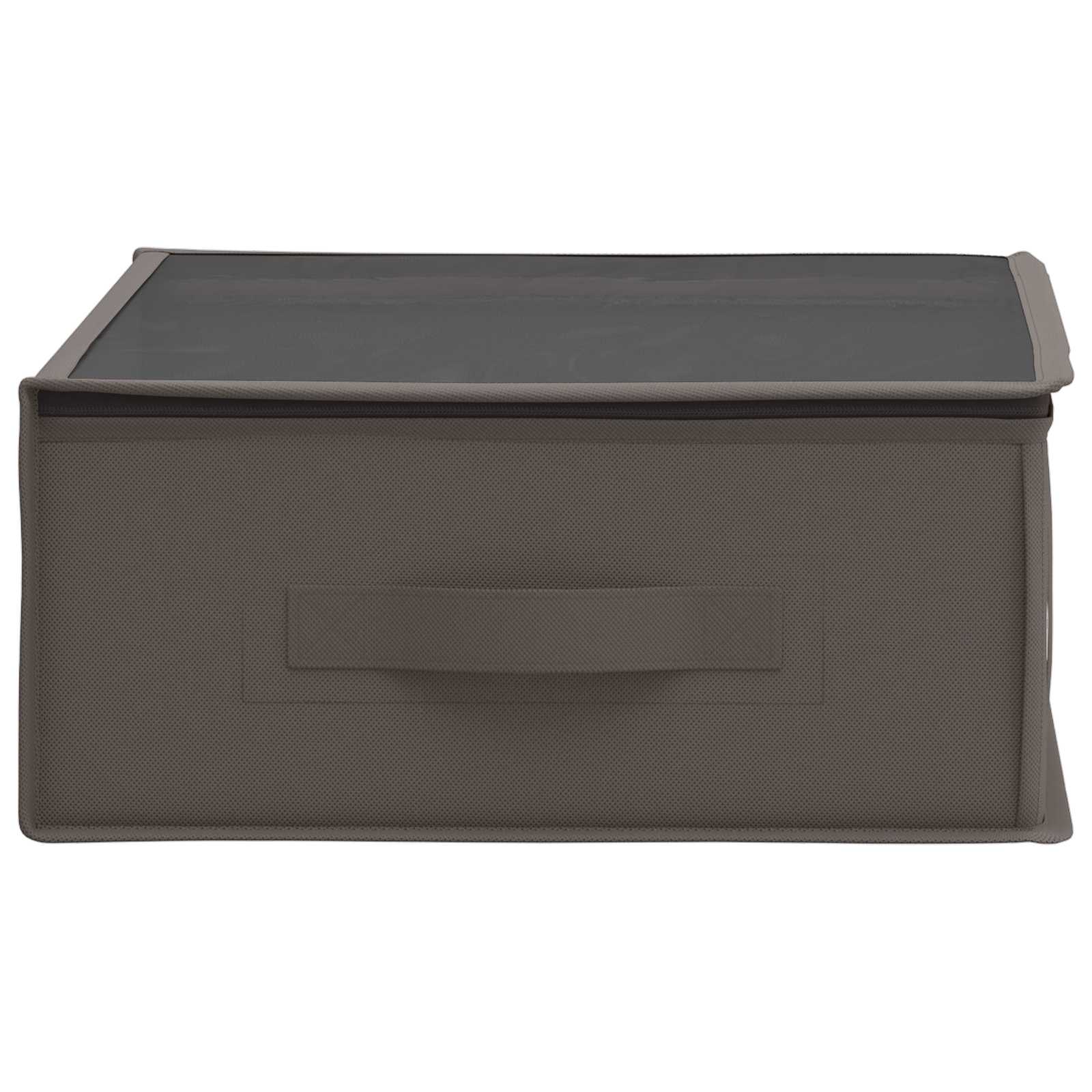 Aufbewahrungsbox mit transparentem Oberfenster 2 pcs Grau