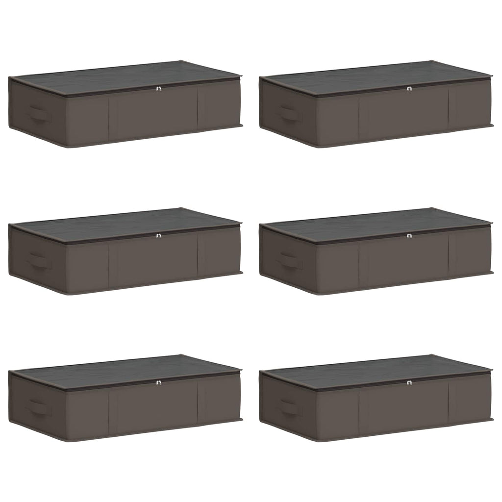 Aufbewahrungsbox mit transparentem Oberfenster 6 pcs Grau