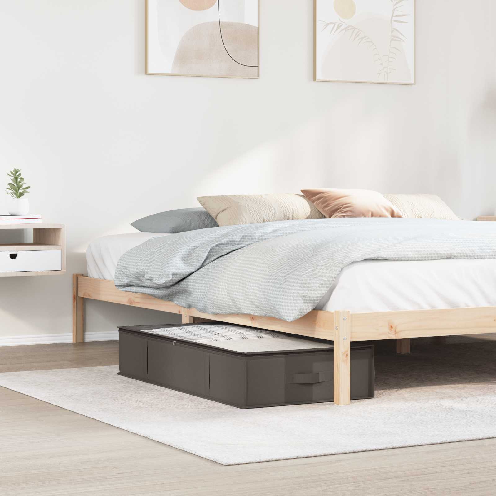 Aufbewahrungsbox mit transparentem Oberfenster 2 pcs Grau