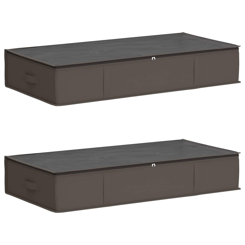 Aufbewahrungsbox mit transparentem Oberfenster 2 pcs Grau