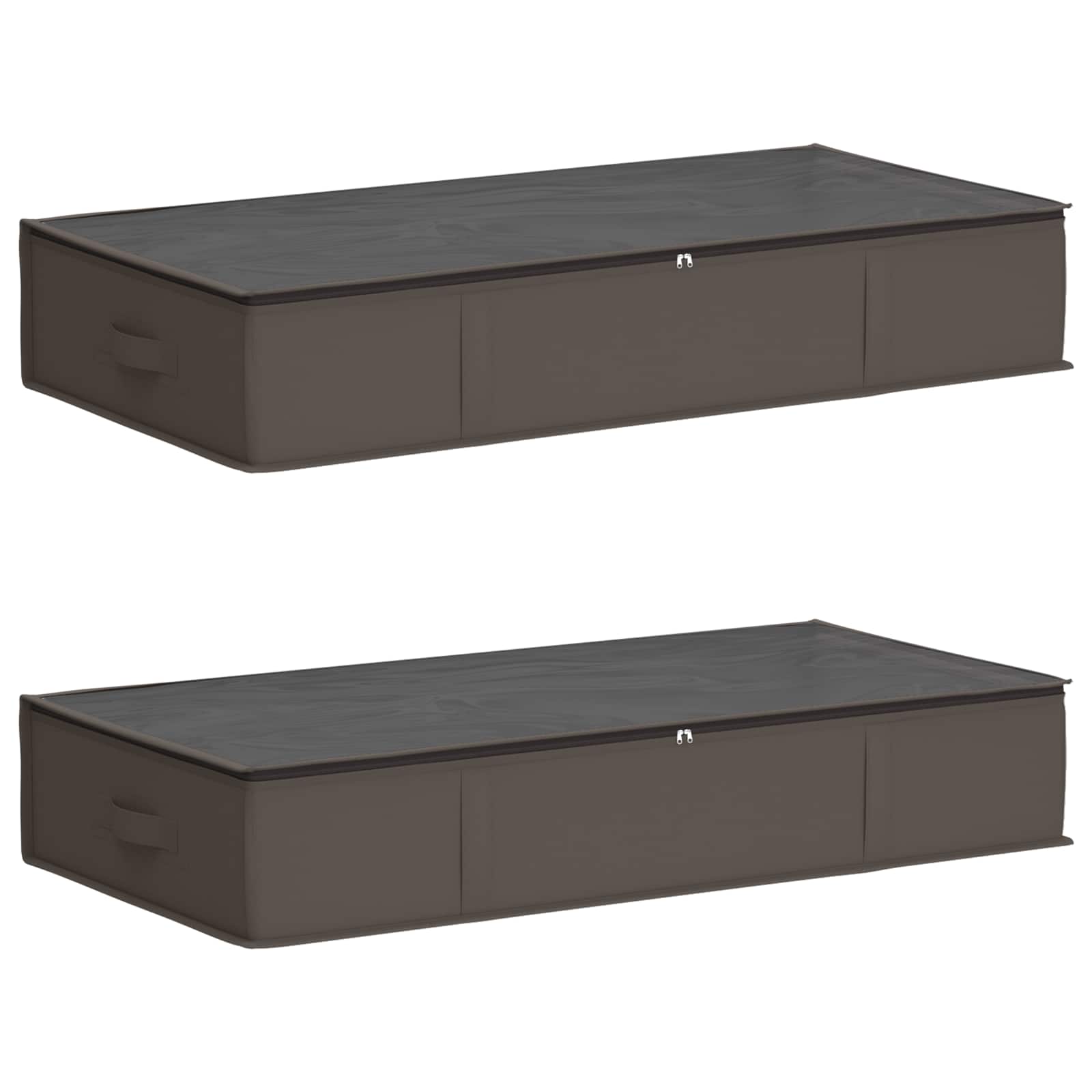 Aufbewahrungsbox mit transparentem Oberfenster 2 pcs Grau