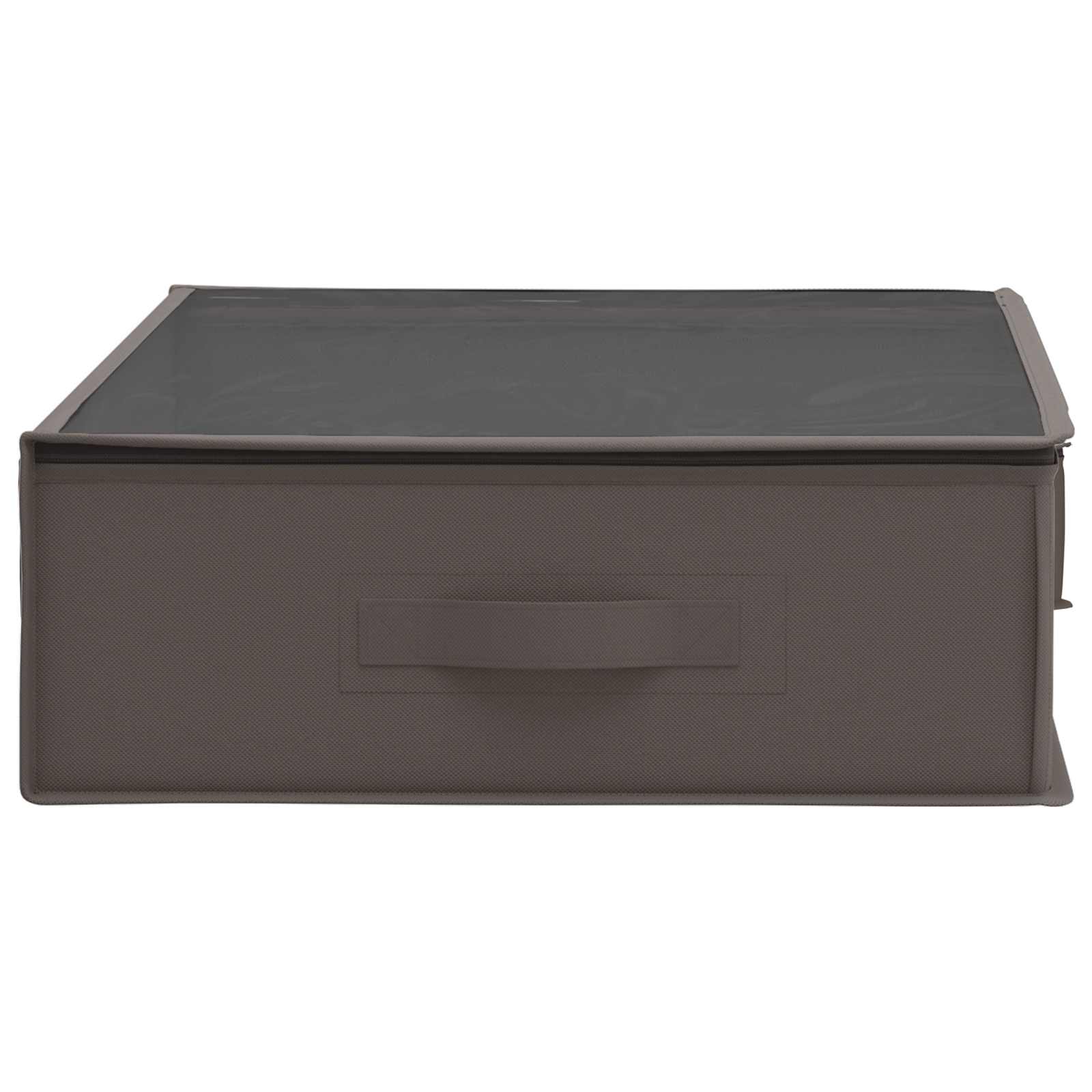 Aufbewahrungsbox mit transparentem Oberfenster 2 pcs Grau
