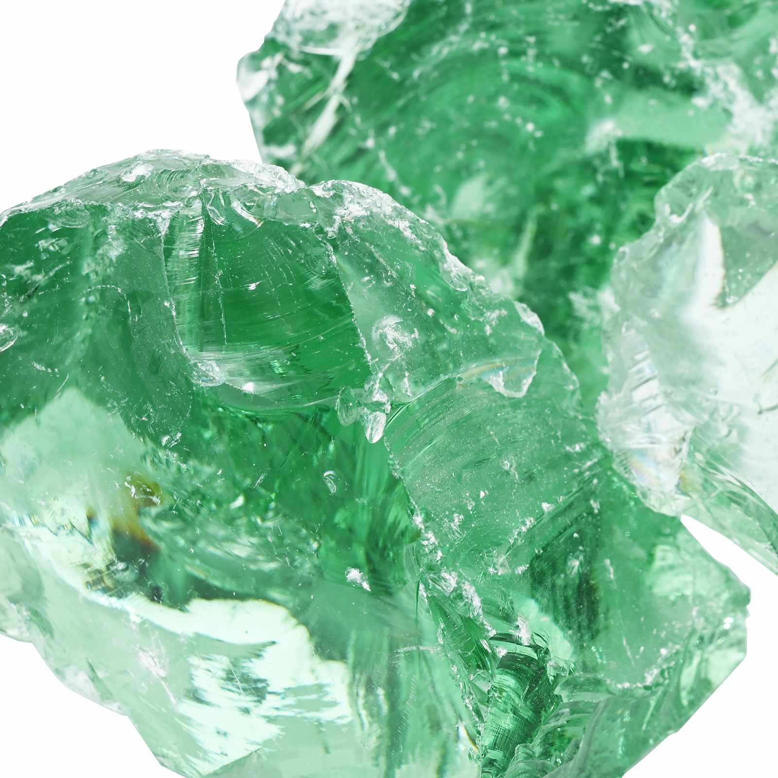 Gartensteine Hellgrün 12 cm Glas