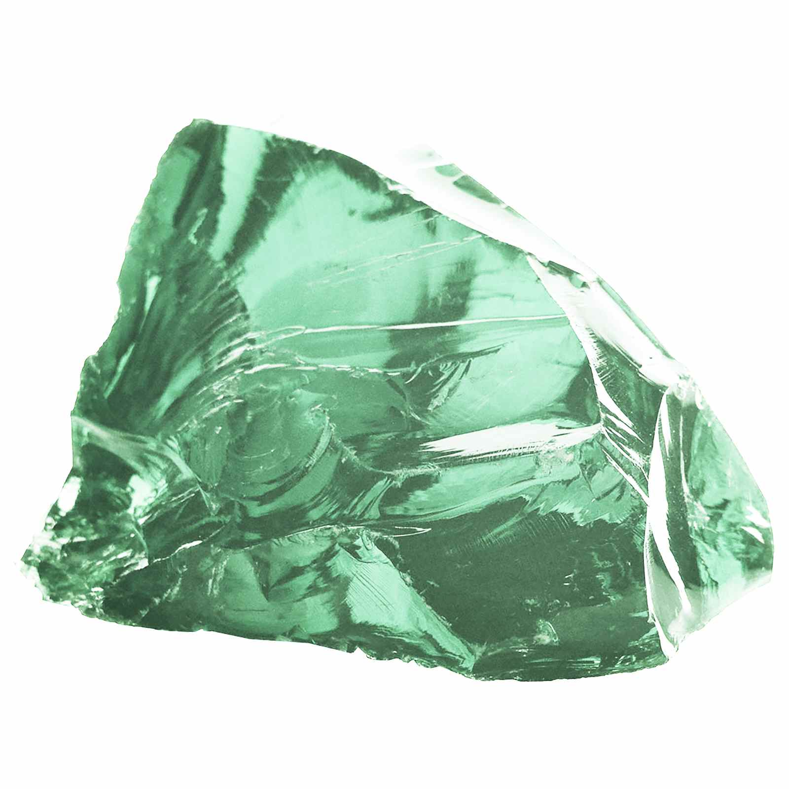 Gartensteine Hellgrün 12 cm Glas