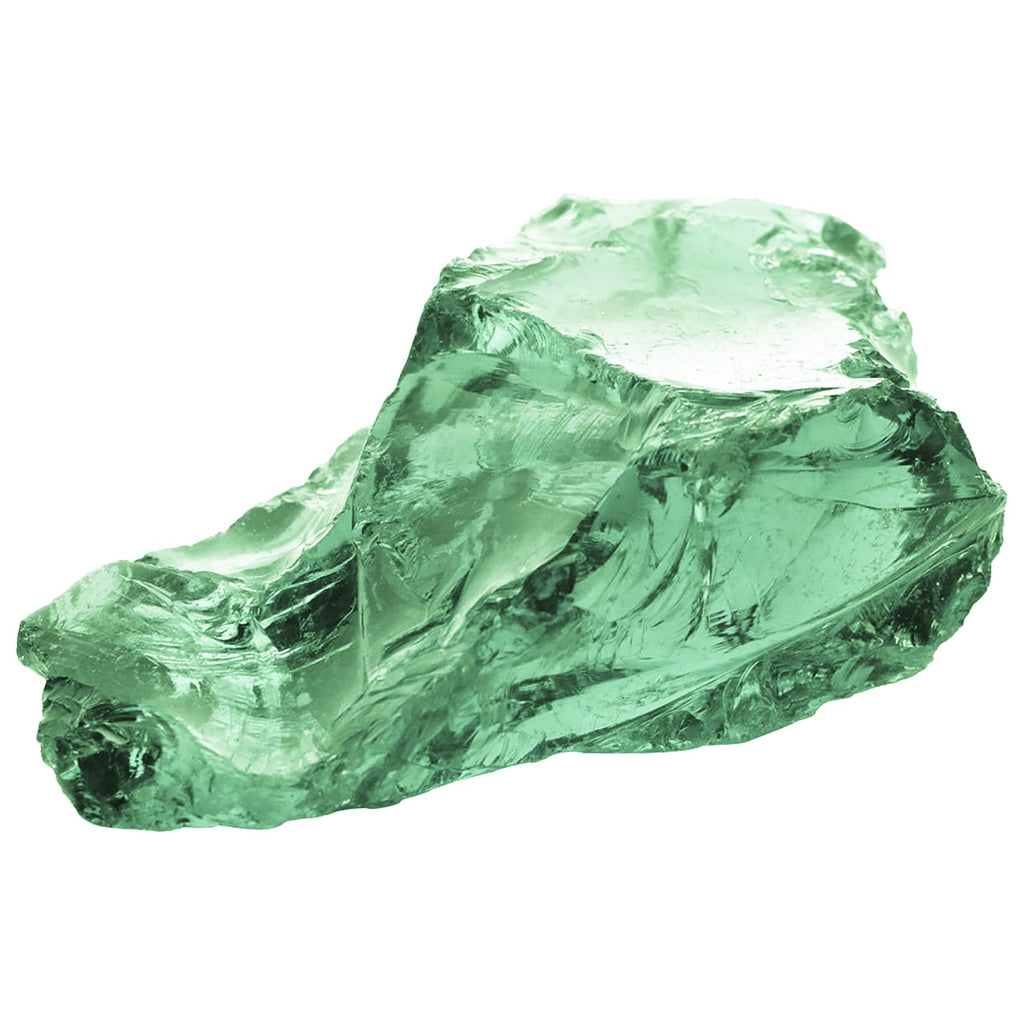 Gartensteine Hellgrün 12 cm Glas