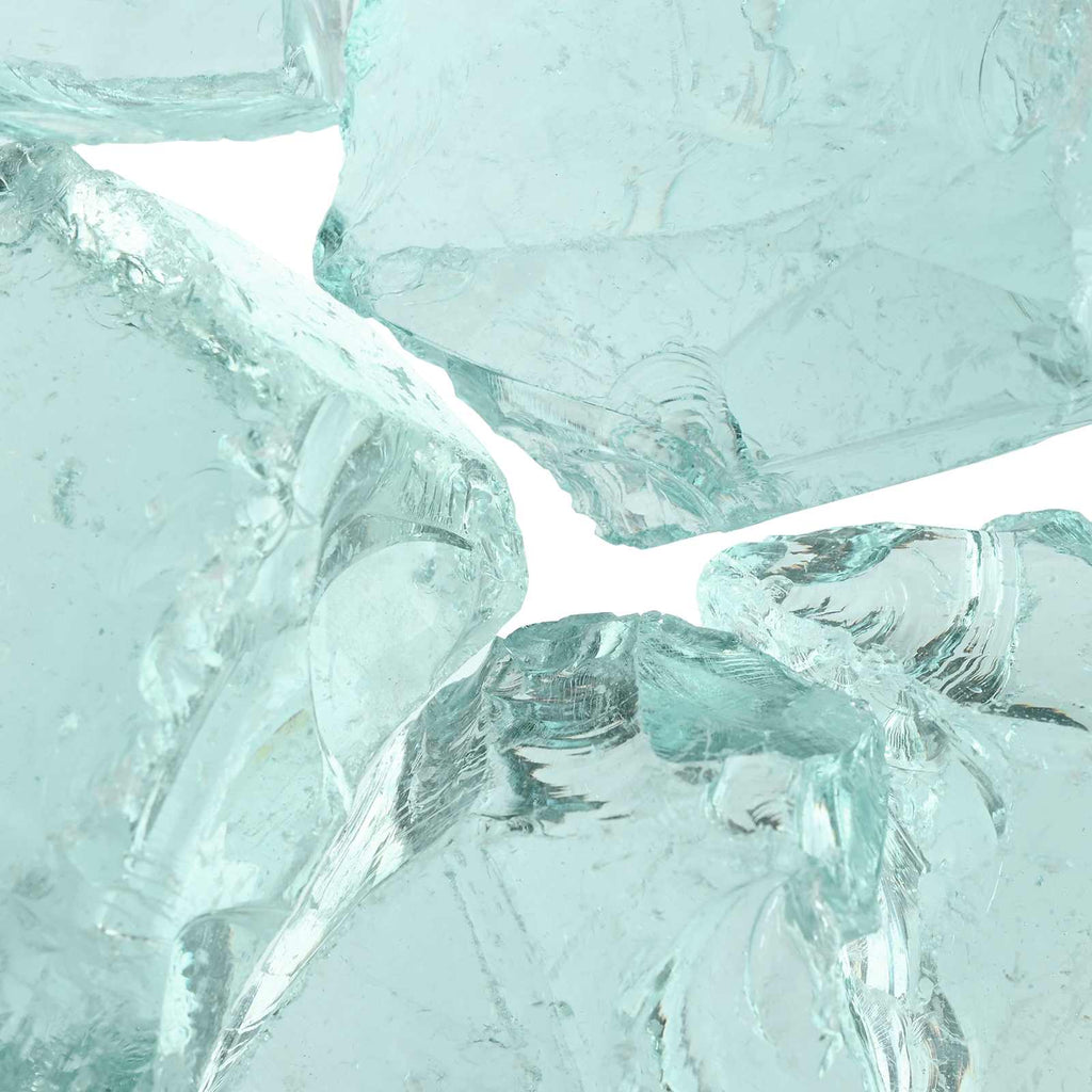 Gartensteine Türkis 12 cm Glas