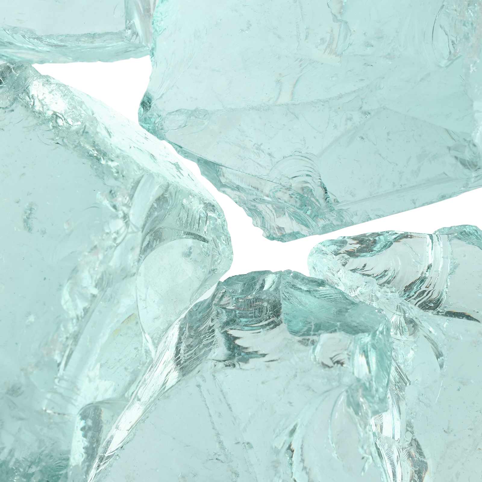 Gartensteine Türkis 12 cm Glas