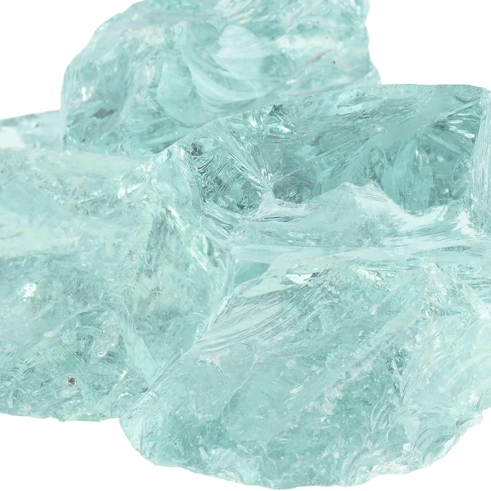 Gartensteine Türkis 12 cm Glas