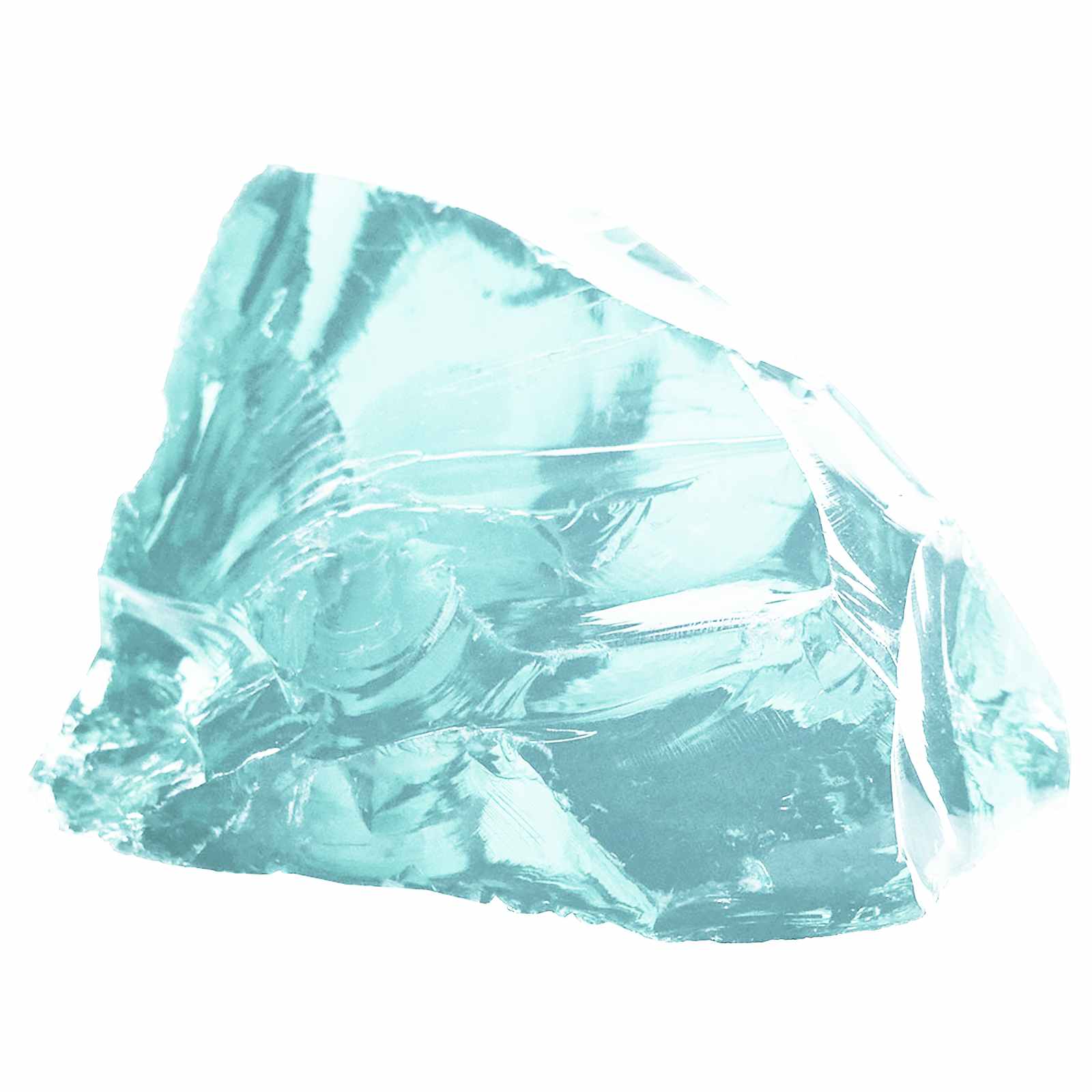 Gartensteine Türkis 12 cm Glas