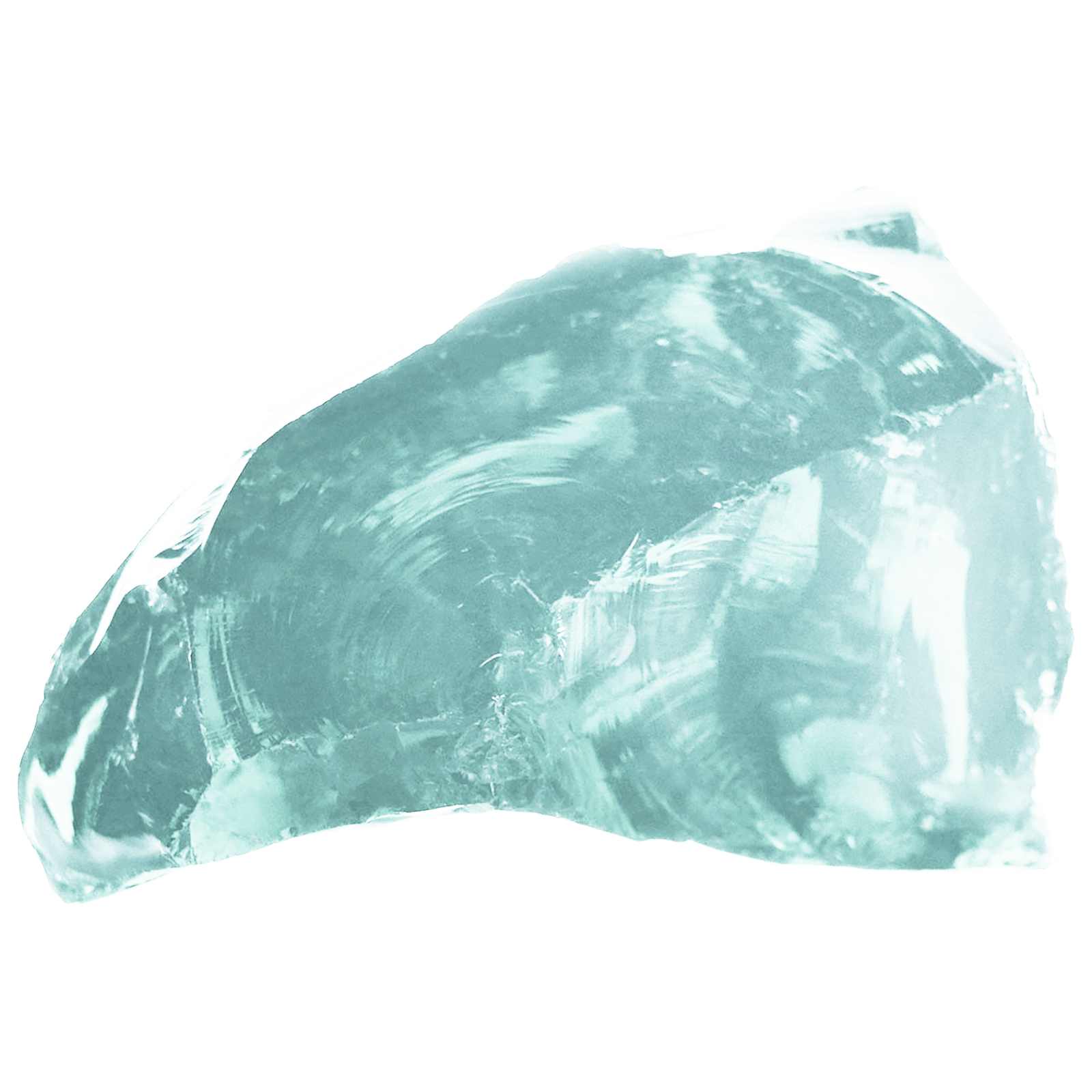 Gartensteine Türkis 12 cm Glas