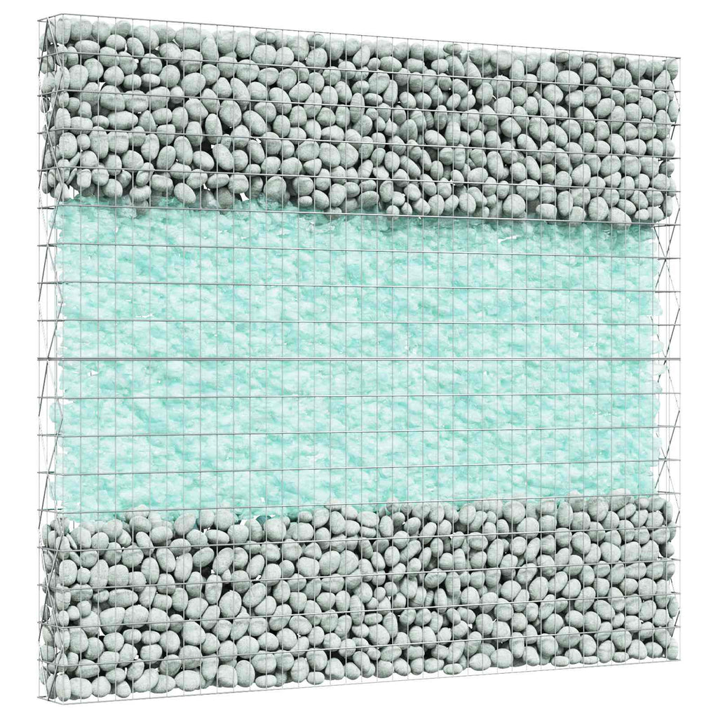 Gartensteine Türkis 12 cm Glas
