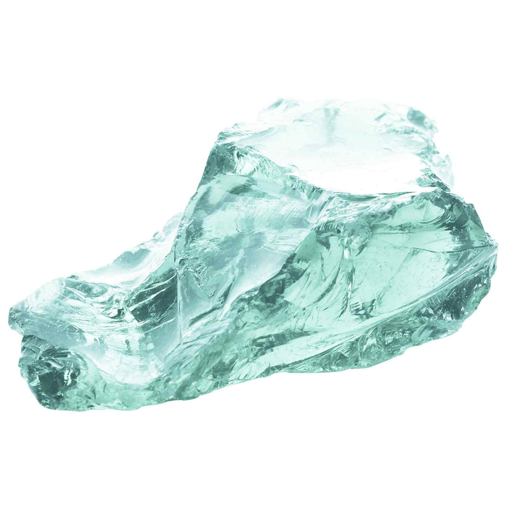 Gartensteine Türkis 12 cm Glas