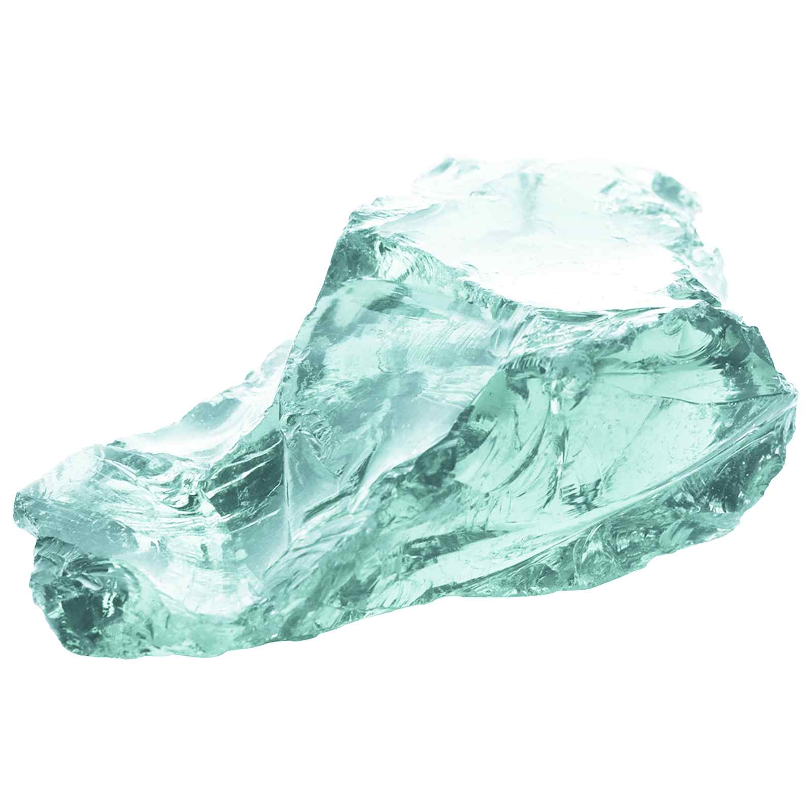 Gartensteine Türkis 12 cm Glas