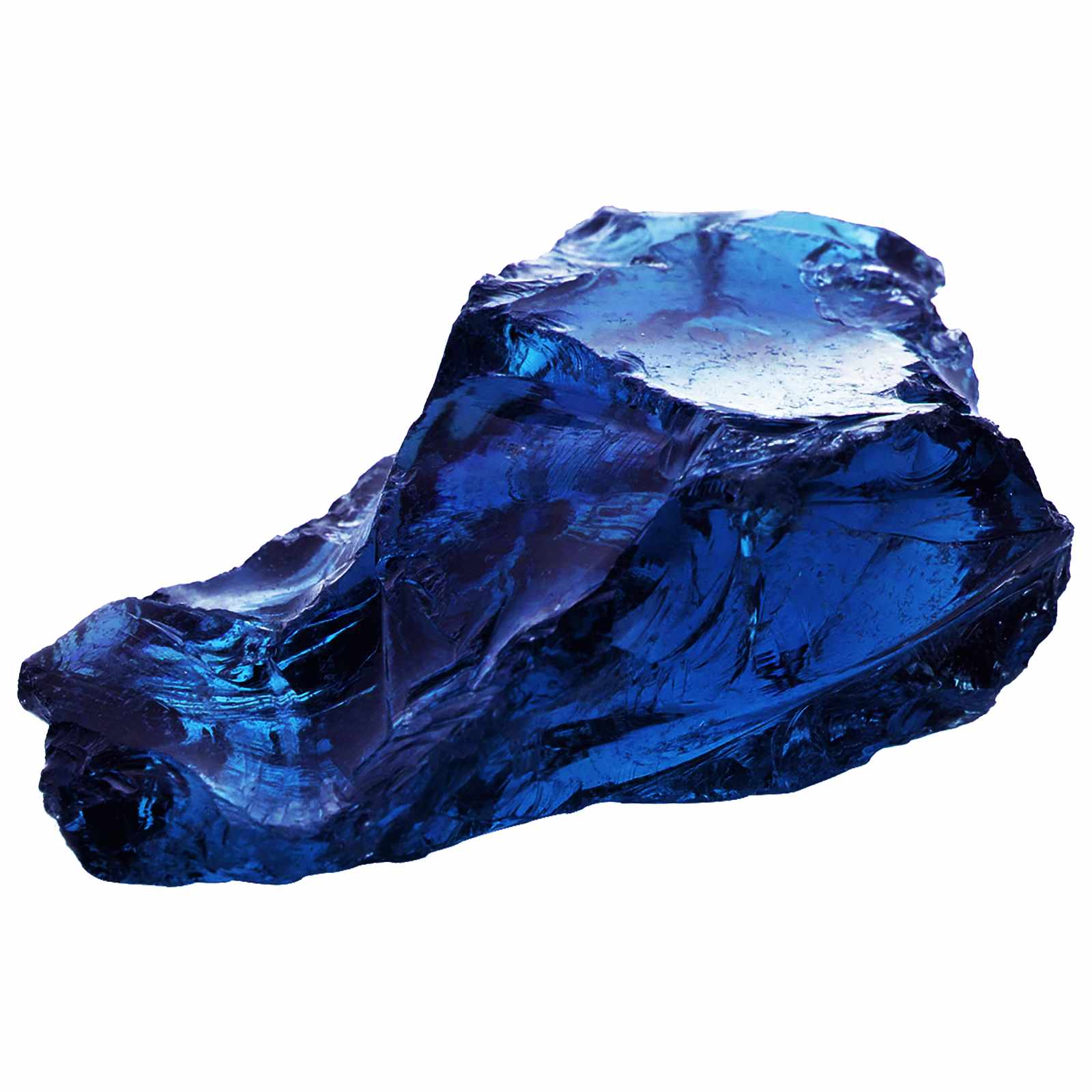 Gartensteine Blau 12 cm Glas