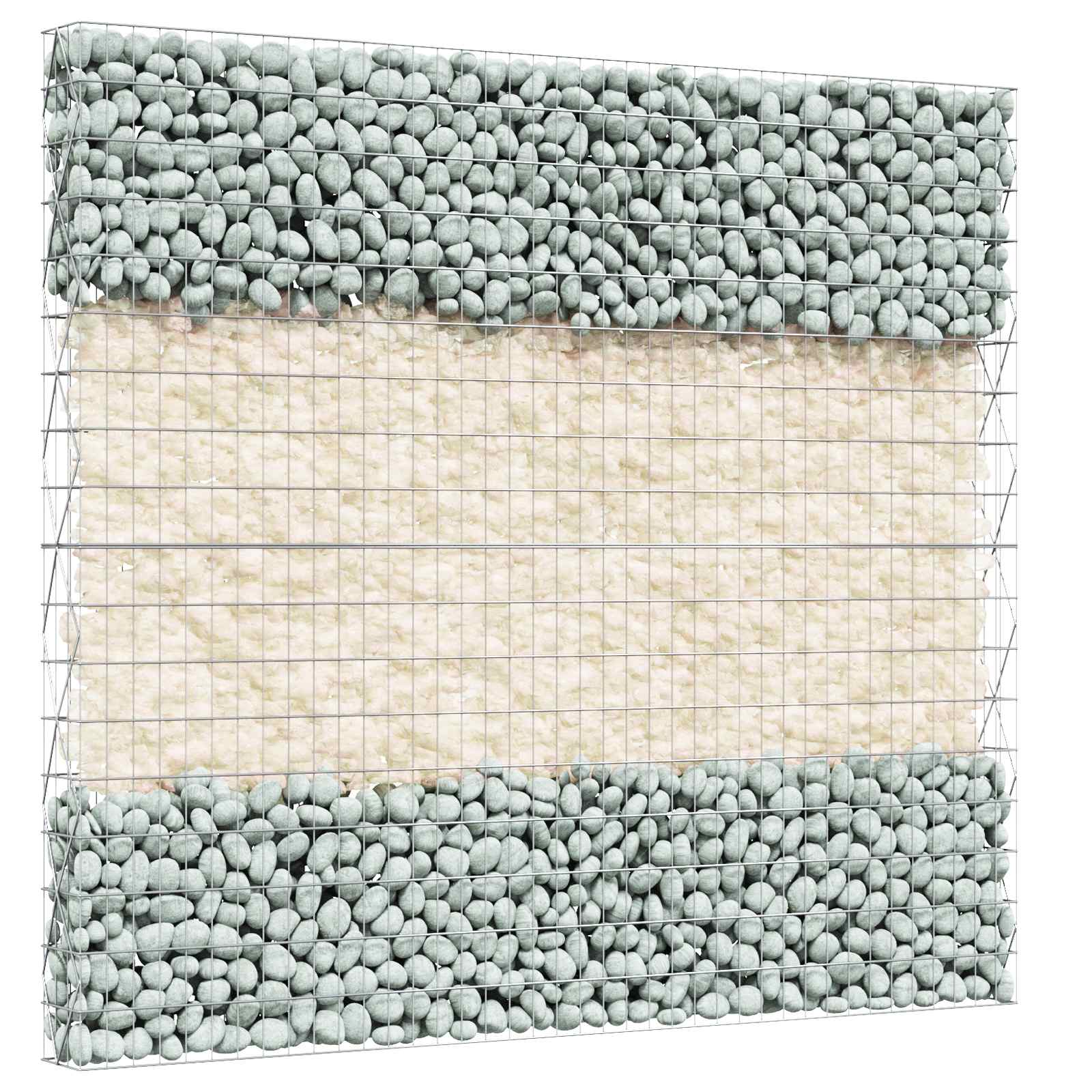 Gartensteine Champagner 12 cm Glas