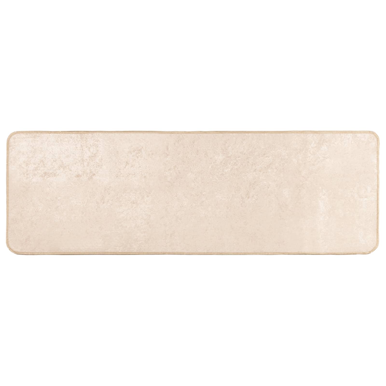 Teppichläufer MARSA Creme 50 x 200 cm Polyester und PVC