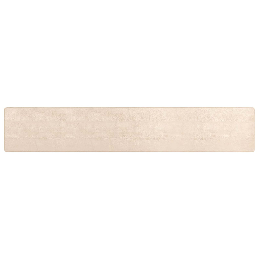 Teppichläufer MARSA Creme 80 x 400 cm Polyester und PVC