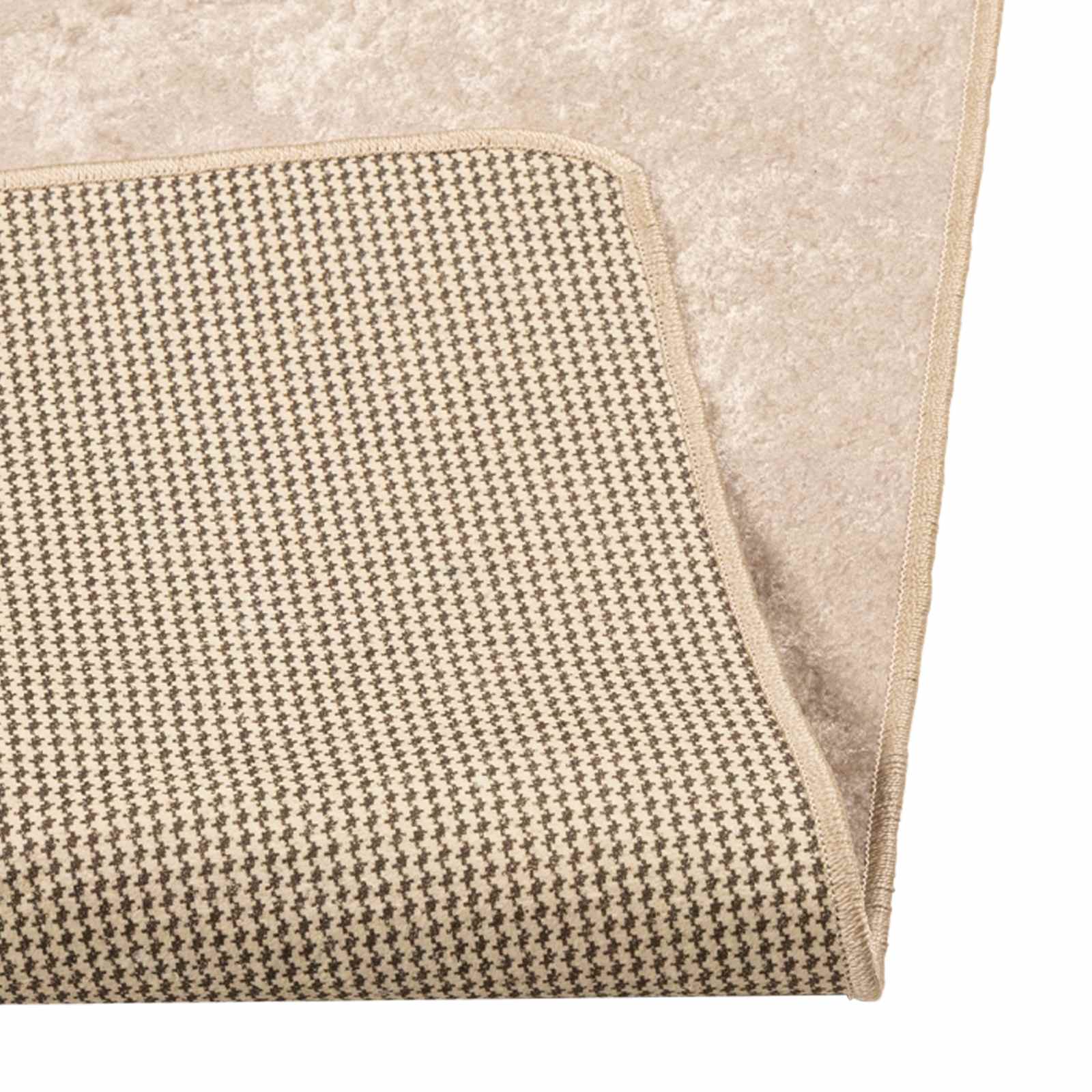 Teppichläufer MARSA Creme 250 x 100 cm Polyester und PVC