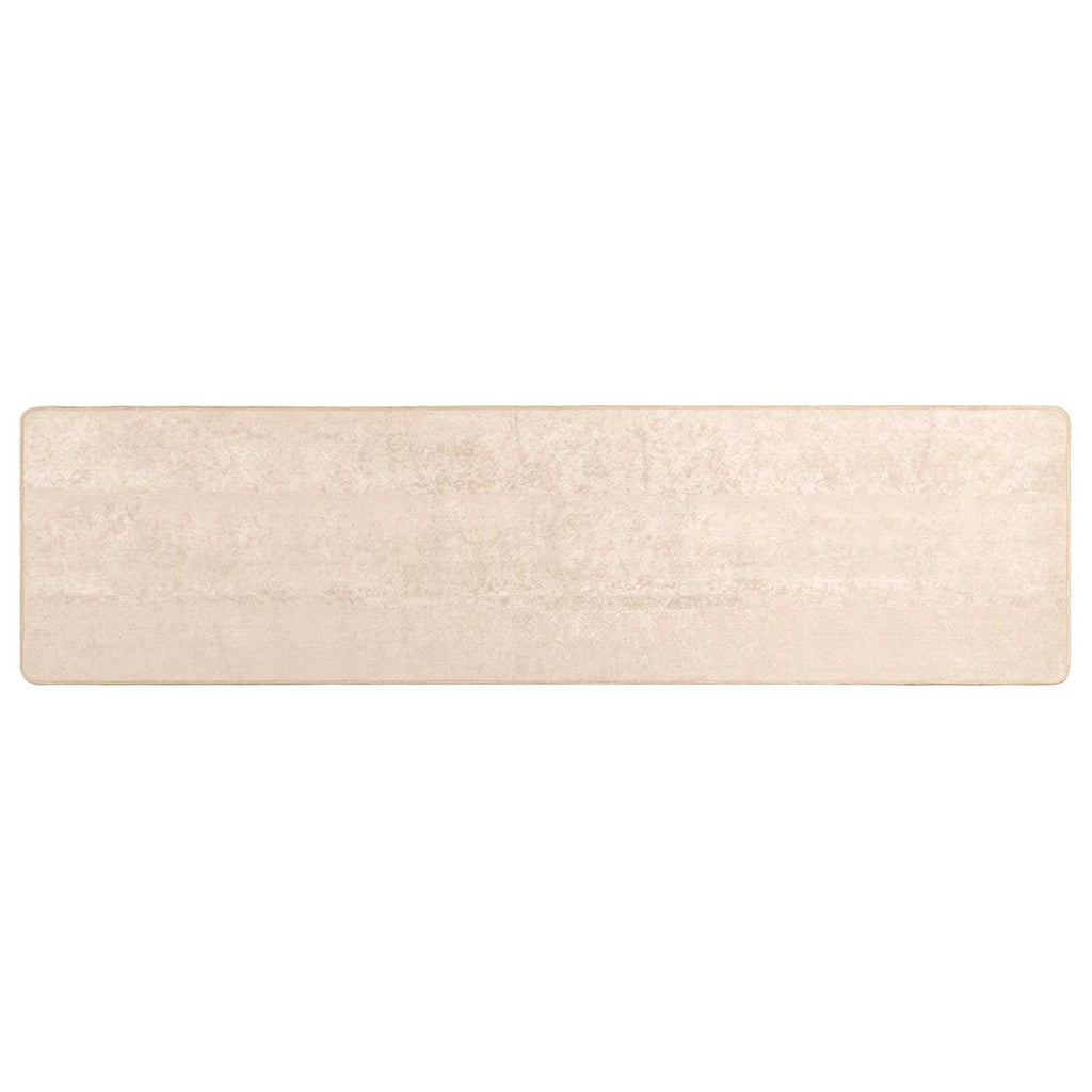 Teppichläufer MARSA Creme 250 x 100 cm Polyester und PVC