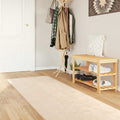 Teppichläufer MARSA Creme 100 x 400 cm Polyester und PVC